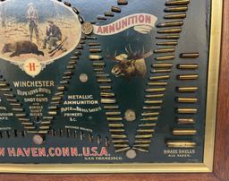 SUPERB 1897 WINCHESTER DOUBLE W CARTRIDGE BOARD