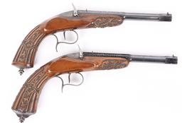 PAIR OF JOSEPH VIVARIO FLOBERT TARGET PISTOLS