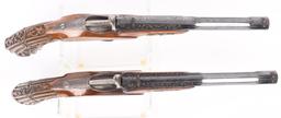 PAIR OF JOSEPH VIVARIO FLOBERT TARGET PISTOLS
