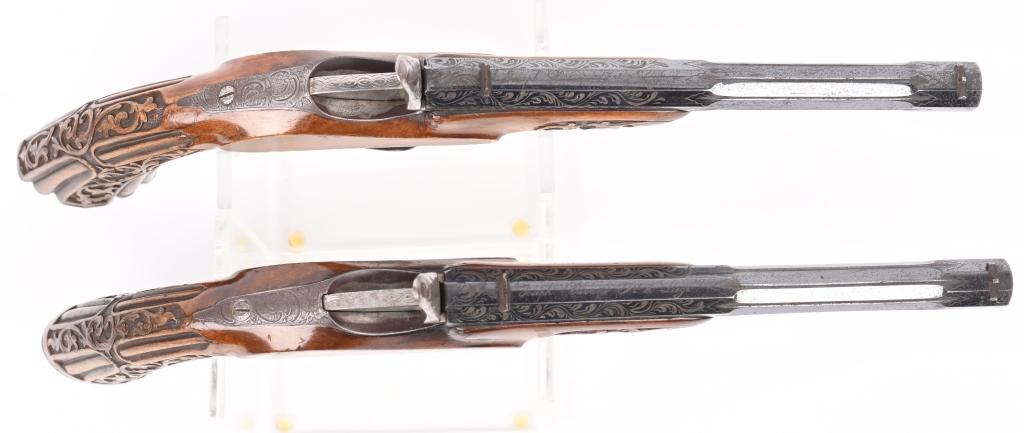 PAIR OF JOSEPH VIVARIO FLOBERT TARGET PISTOLS