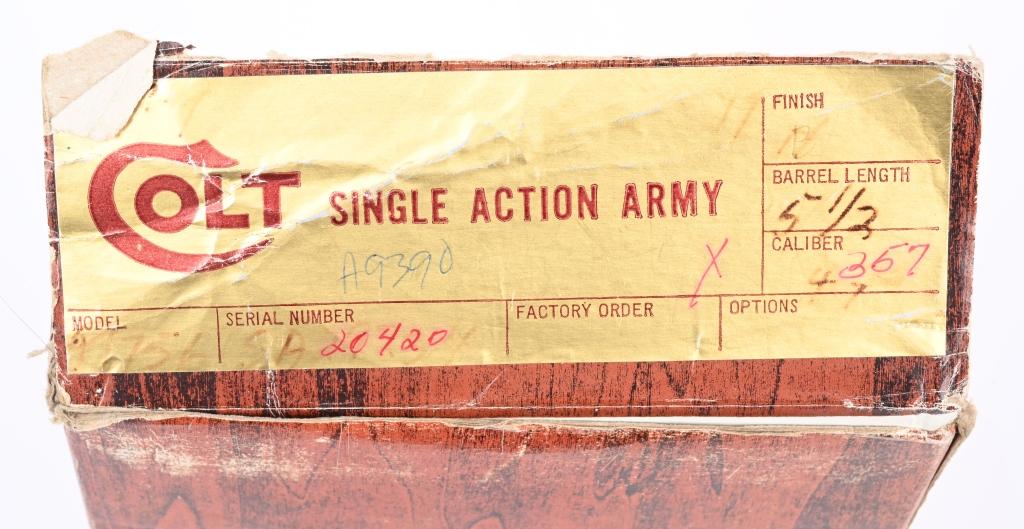 BOXED 3RD GEN. COLT SAA REVOLVER