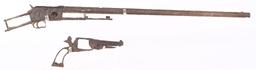 PAIR OF FRONTIER EXCAVATED RIFLE & PISTOL FROM MT