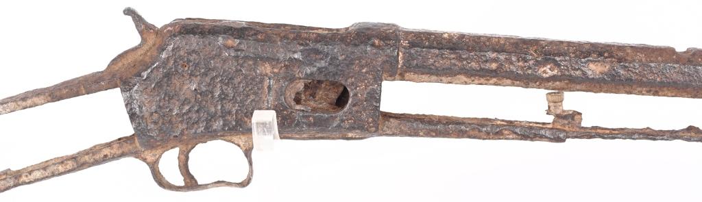PAIR OF FRONTIER EXCAVATED RIFLE & PISTOL FROM MT