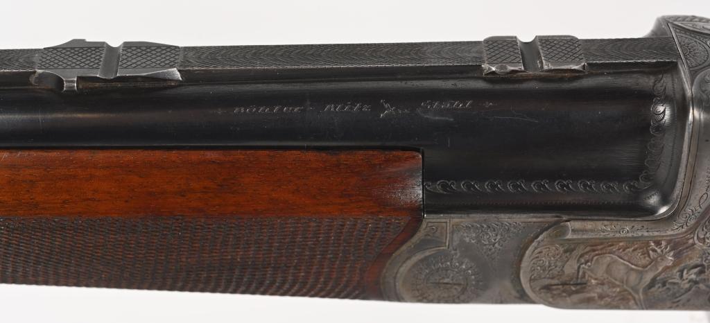 GAME SCENE ENGRAVED J. KOSCHAT O/U COMBO GUN
