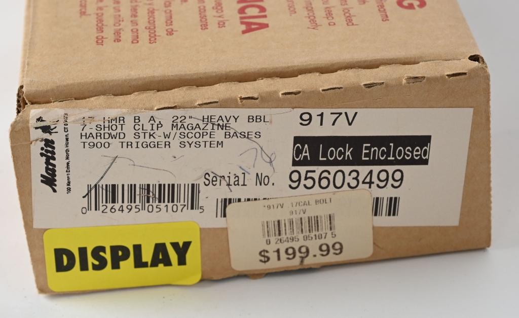 MARLIN FIREARMS MODEL 917V BOLT ACTION RIFLE