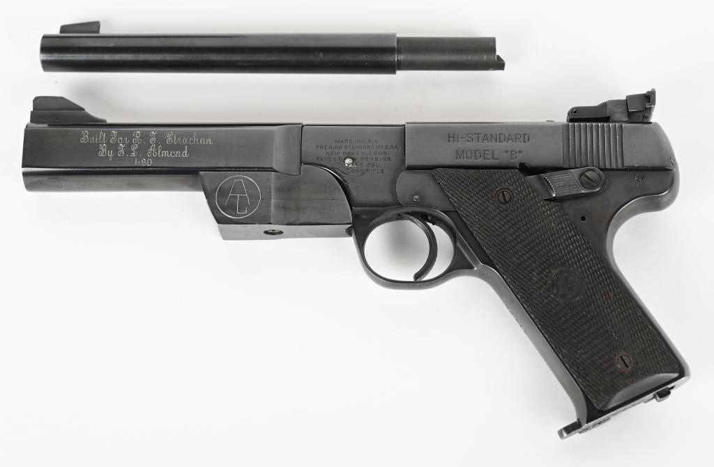 CUSTOM HIGH STANDARD MODEL B SEMI AUTO PISTOL