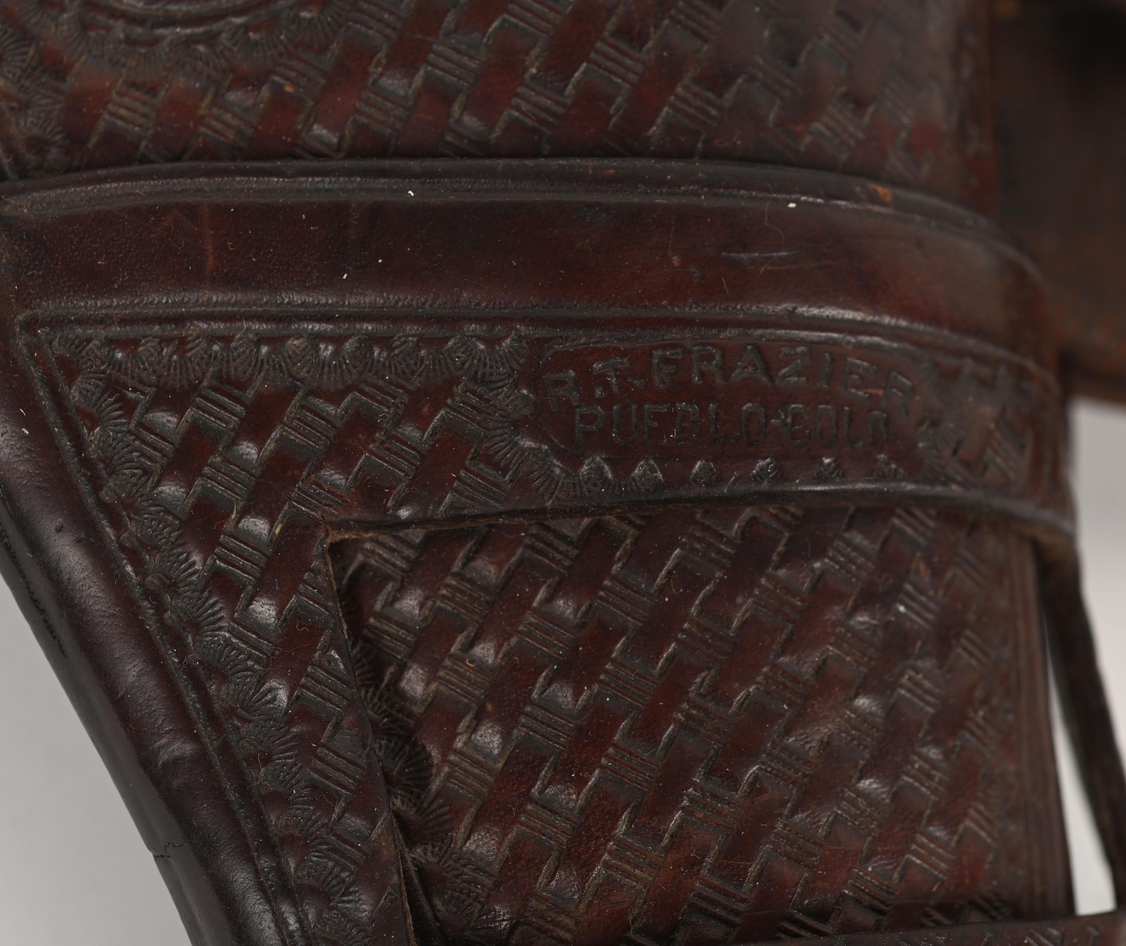 MATCHING R. T. FRAZIER COLT SAA HOLSTER BELT