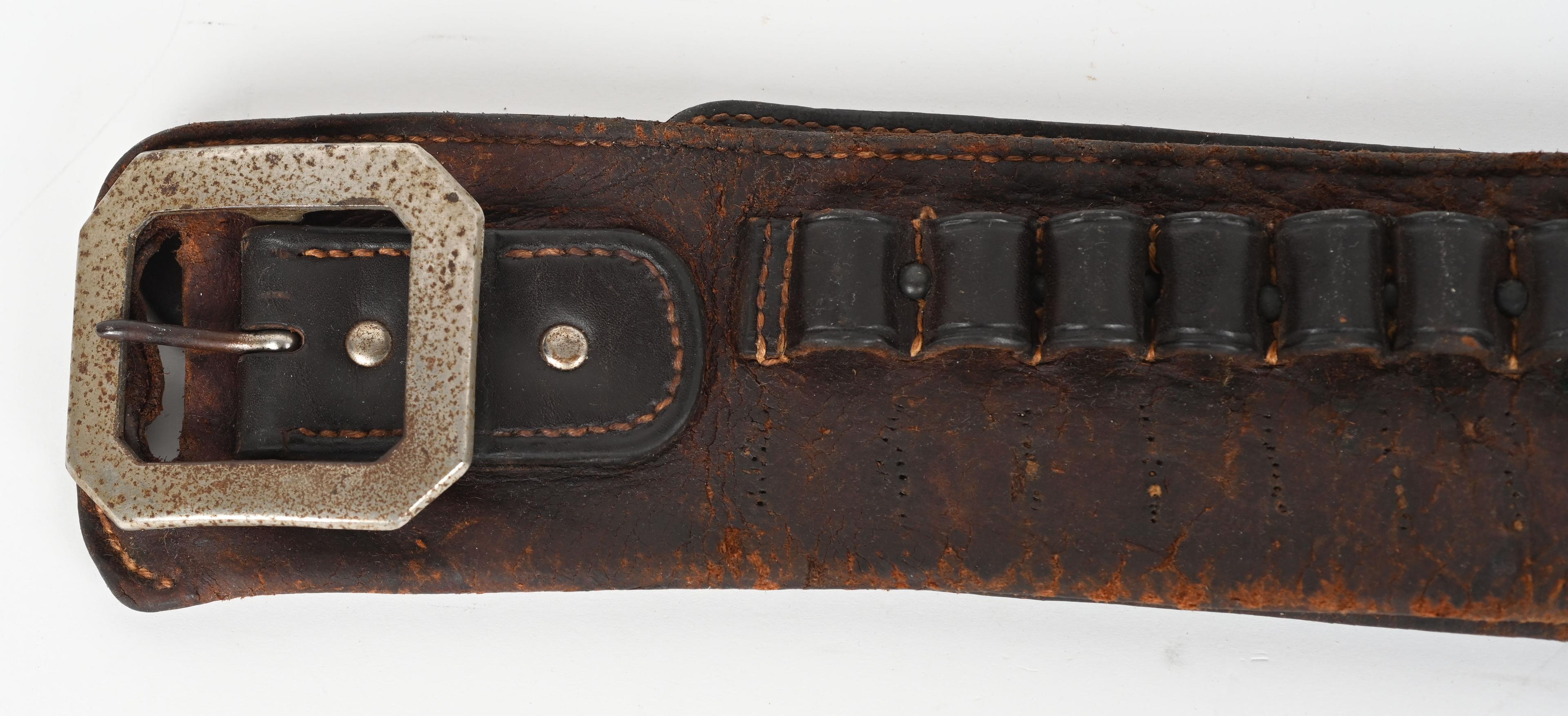 MATCHING R. T. FRAZIER COLT SAA HOLSTER BELT