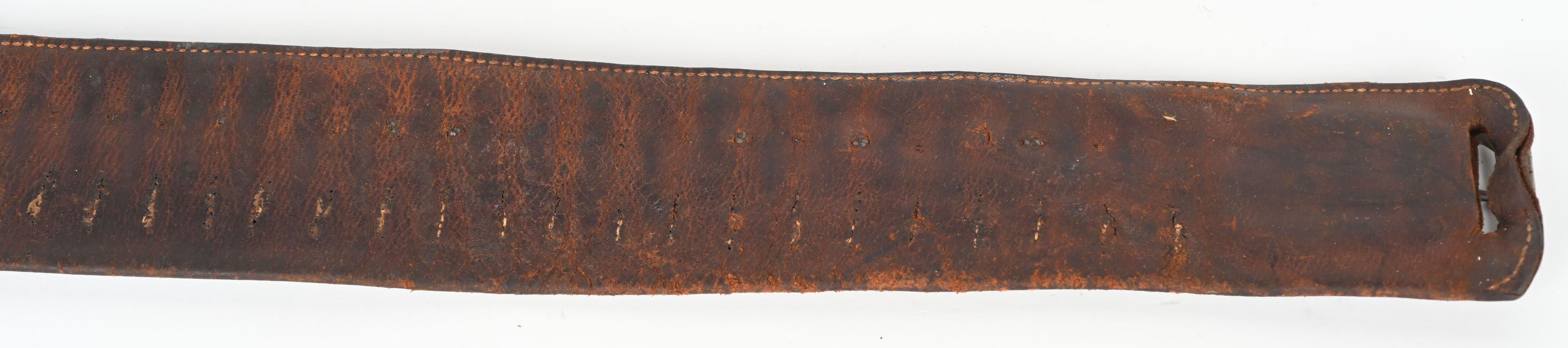 MATCHING R. T. FRAZIER COLT SAA HOLSTER BELT