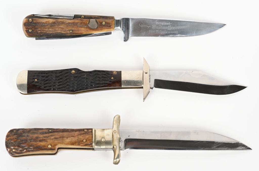 PUMA, CASE, HOFFRITZ COLLECTIBLE KNIVES (3)