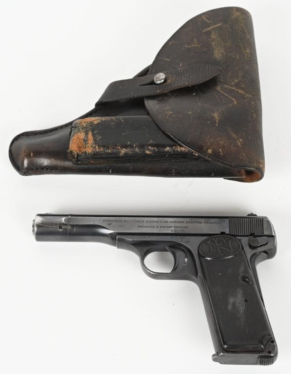 WW2 GERMAN MARKED FN 1922 .380 ACP WITH HOLSTER