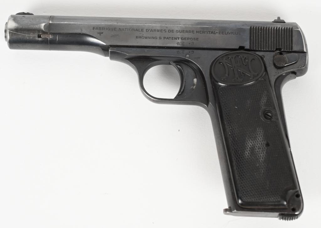WW2 GERMAN MARKED FN 1922 .380 ACP WITH HOLSTER