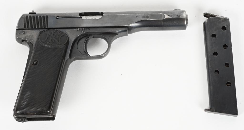WW2 GERMAN MARKED FN 1922 .380 ACP WITH HOLSTER