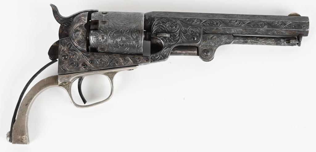 FULLY ENGRAVED COLT MODEL 1862 POCKET NAVY REVOLVR