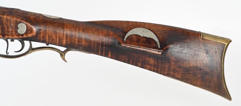 JOE LONG MARKED KENTUCKY LONG RIFLE PERCUSSION