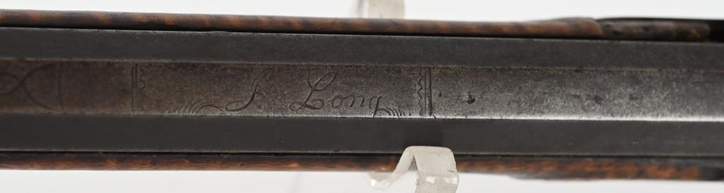 JOE LONG MARKED KENTUCKY LONG RIFLE PERCUSSION