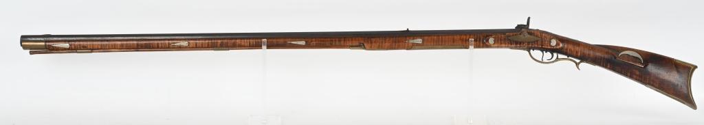 JOE LONG MARKED KENTUCKY LONG RIFLE PERCUSSION