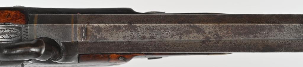 PAIR 19TH CENTURY I. RAFFTRY PERCUSSION PISTOLS