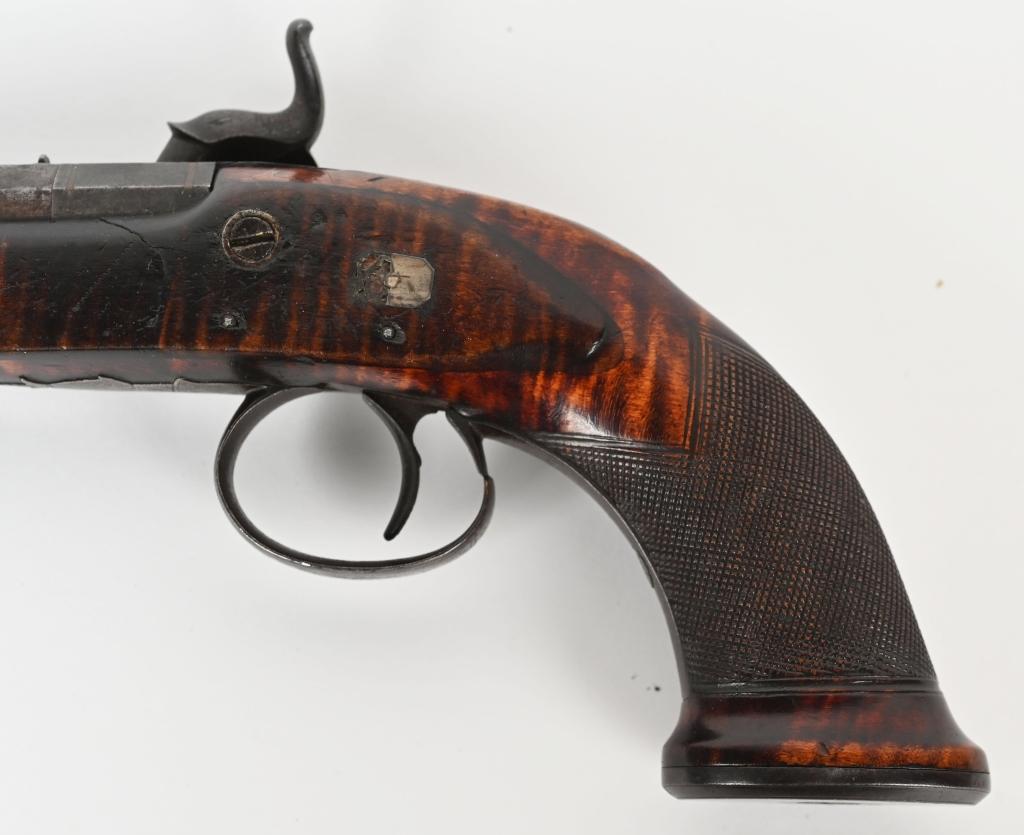 PAIR 19TH CENTURY I. RAFFTRY PERCUSSION PISTOLS