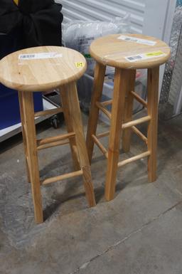 Winsome Wood Element 2-Pc 24" Counter Stool Set, Natural Finish