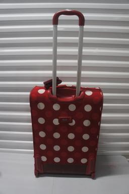 Samsonite Suitcase Red white Dots