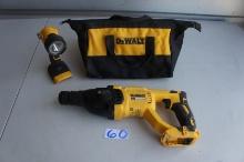 DeWalt DCH133 20v Brushless Hammer Drill and FlashLight