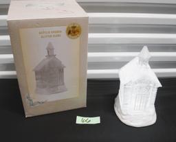 Cracker Barrel Acrylic Church Glitter Globe