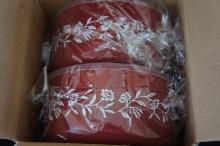 Smart Home Rose design microwave cookware set of 2 =DG