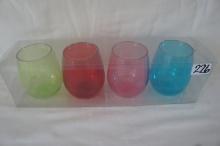 Stemless Wine Glass Set of 4