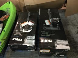 (2) THULE HANGING BIKE RACKS