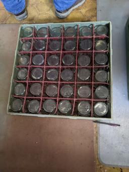 (2) FLATS MISC GLASSWARE