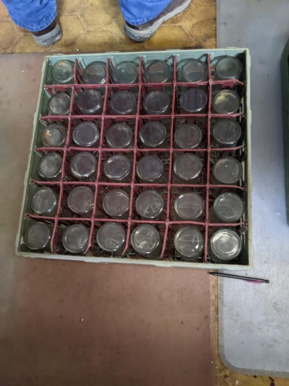 (2) FLATS MISC GLASSWARE