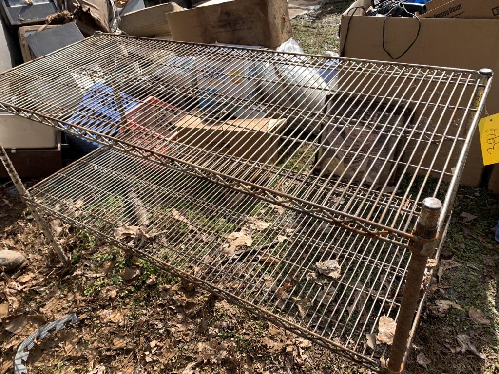 2SHELF 5'X2'X3' WIRE TABLE