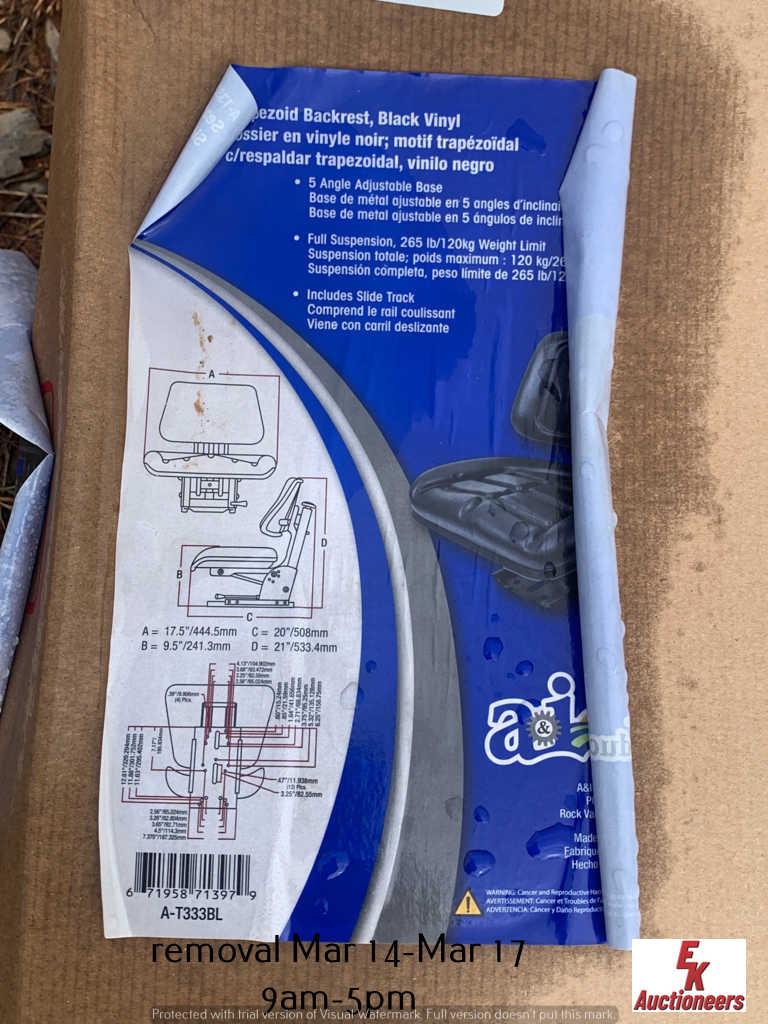 A&I PRODUCTS UNIVERSAL TRACTOR SEAT BLACK