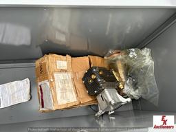 METAL CABINET WITH MISC