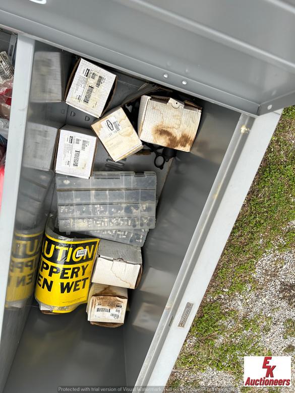 METAL CABINET WITH MISC