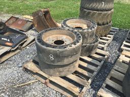 SOLID TIRES AND WHEELS