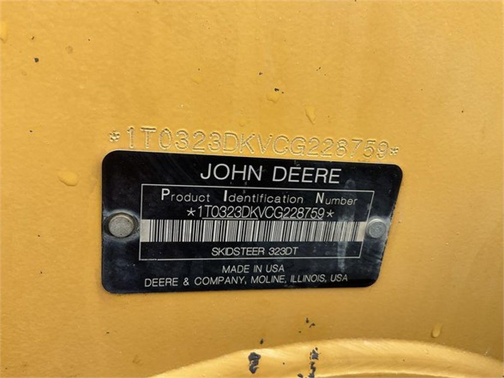 2013 DEERE 323D SKID STEER LOADER