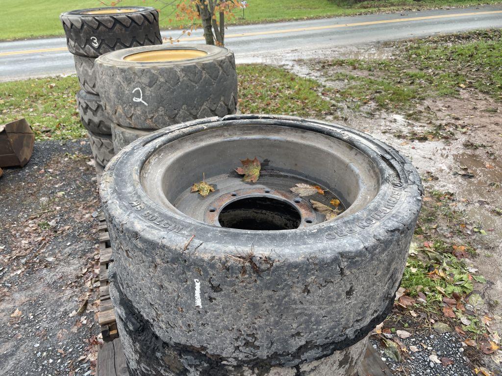 12-16.5 SOLID TIRES