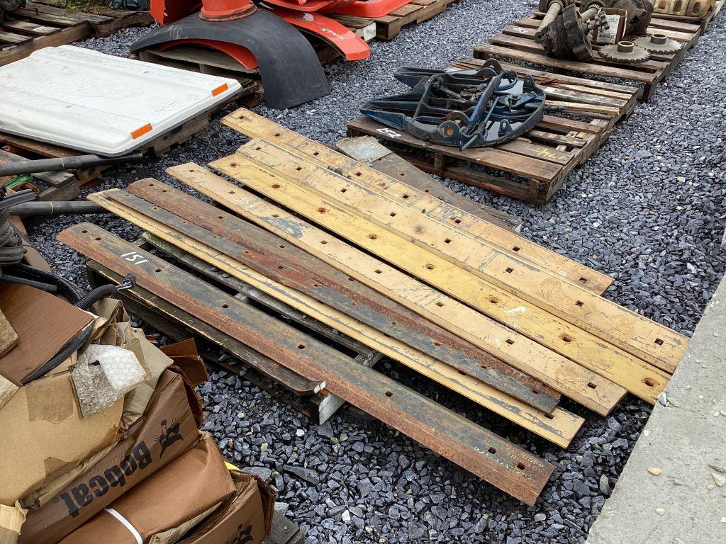 PALLET OF SKID STEER BUCKET CUTTING EDGES