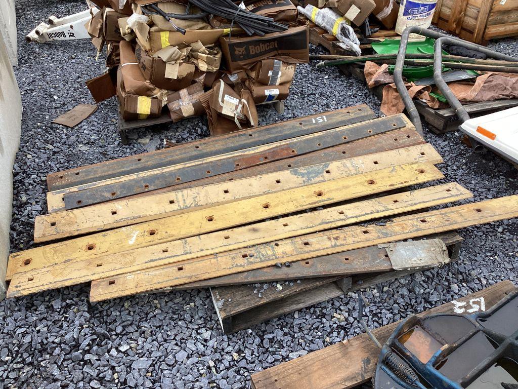 PALLET OF SKID STEER BUCKET CUTTING EDGES