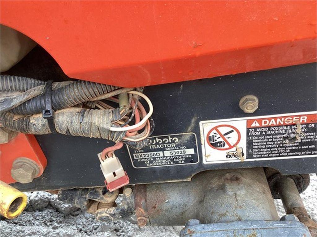 2011 KUBOTA BX2350D COMPACT TRACTOR