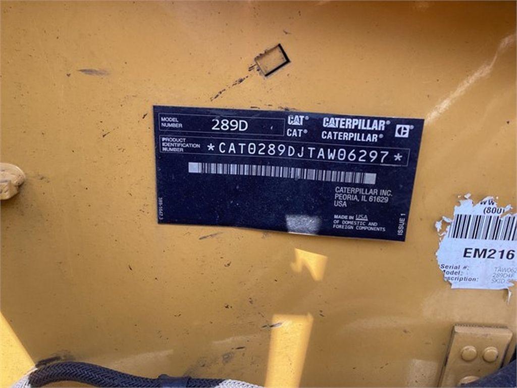 2017 CATERPILLAR 289D SKID STEER LOADER