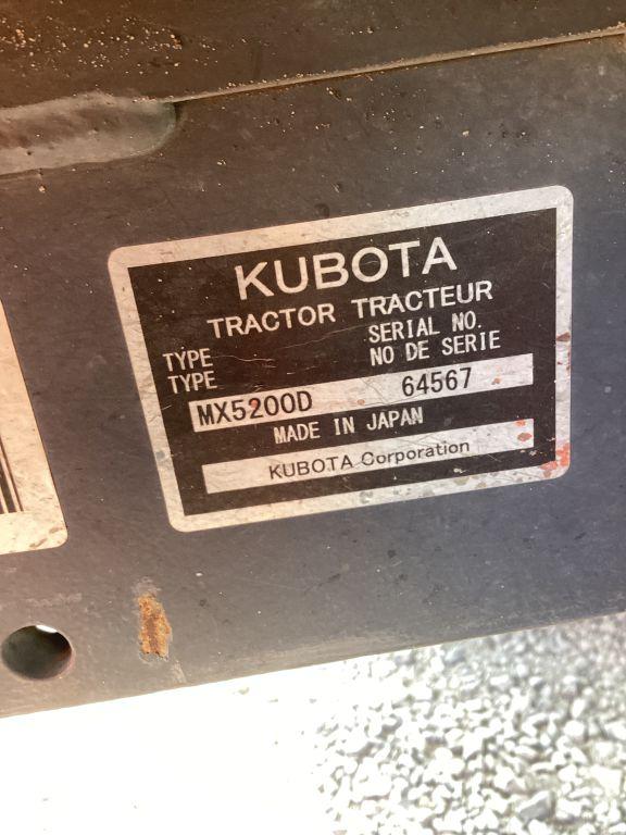 2018 KUBOTA MX5200HST FARM TRACTOR