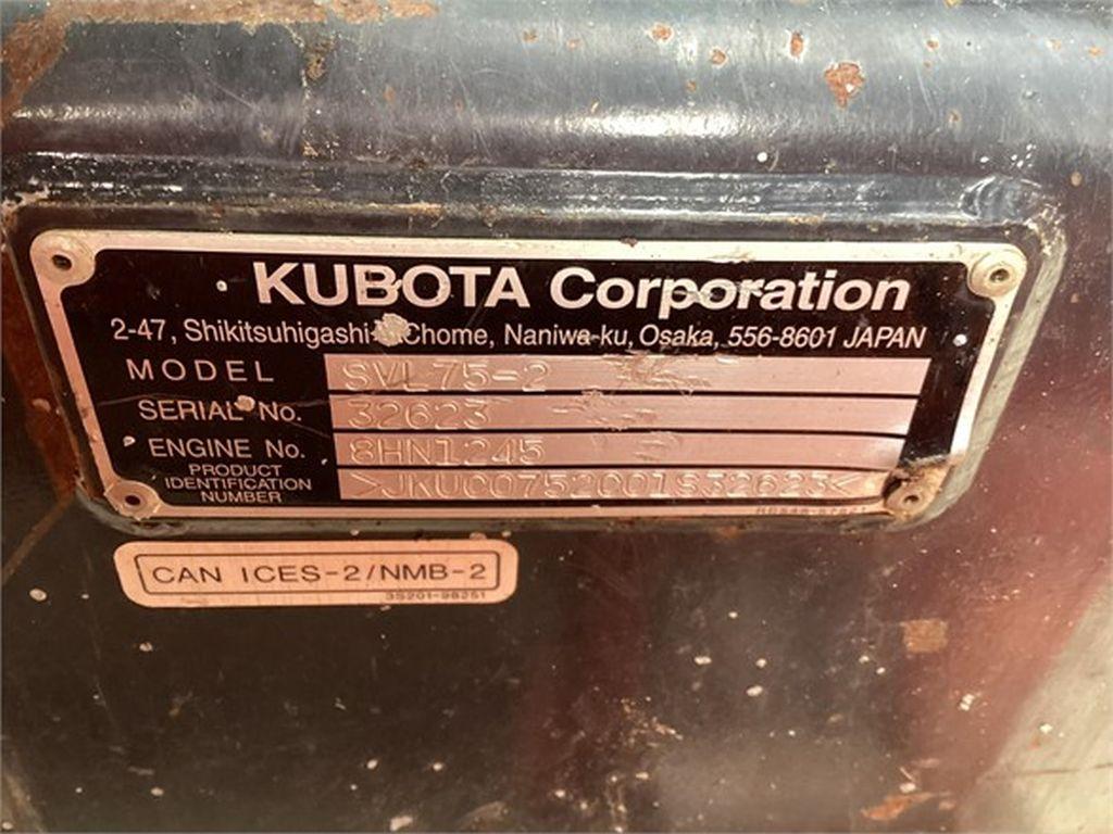 2019 KUBOTA SVL75-2 SKID STEER LOADER