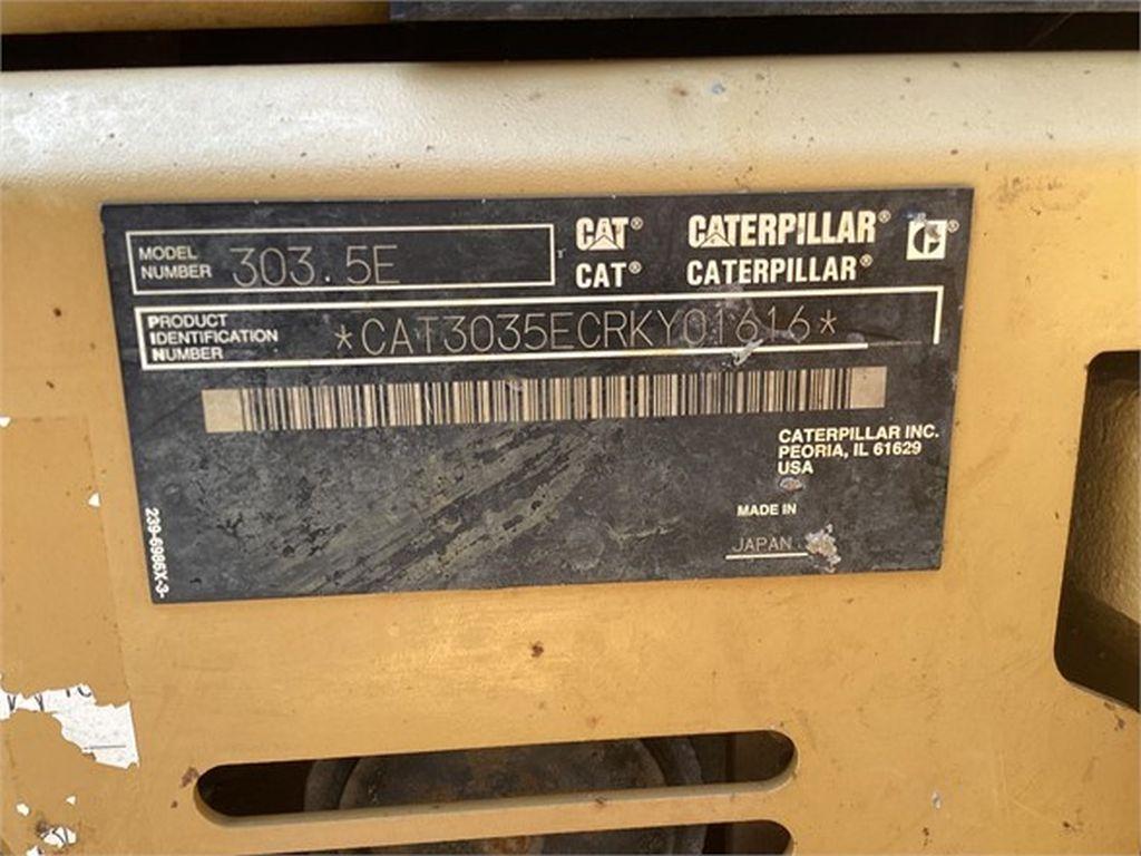 2013 CATERPILLAR 303.5E CR MINI EXCAVATOR