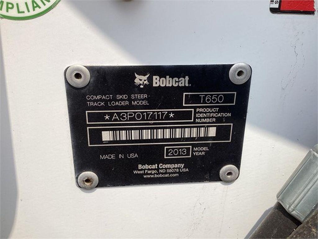 2013 BOBCAT T650 SKID STEER LOADER