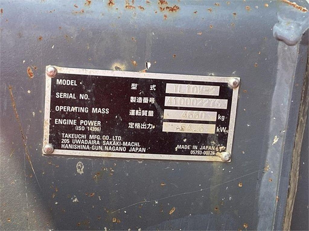 2020 TAKEUCHI TL10V2 SKID STEER LOADER