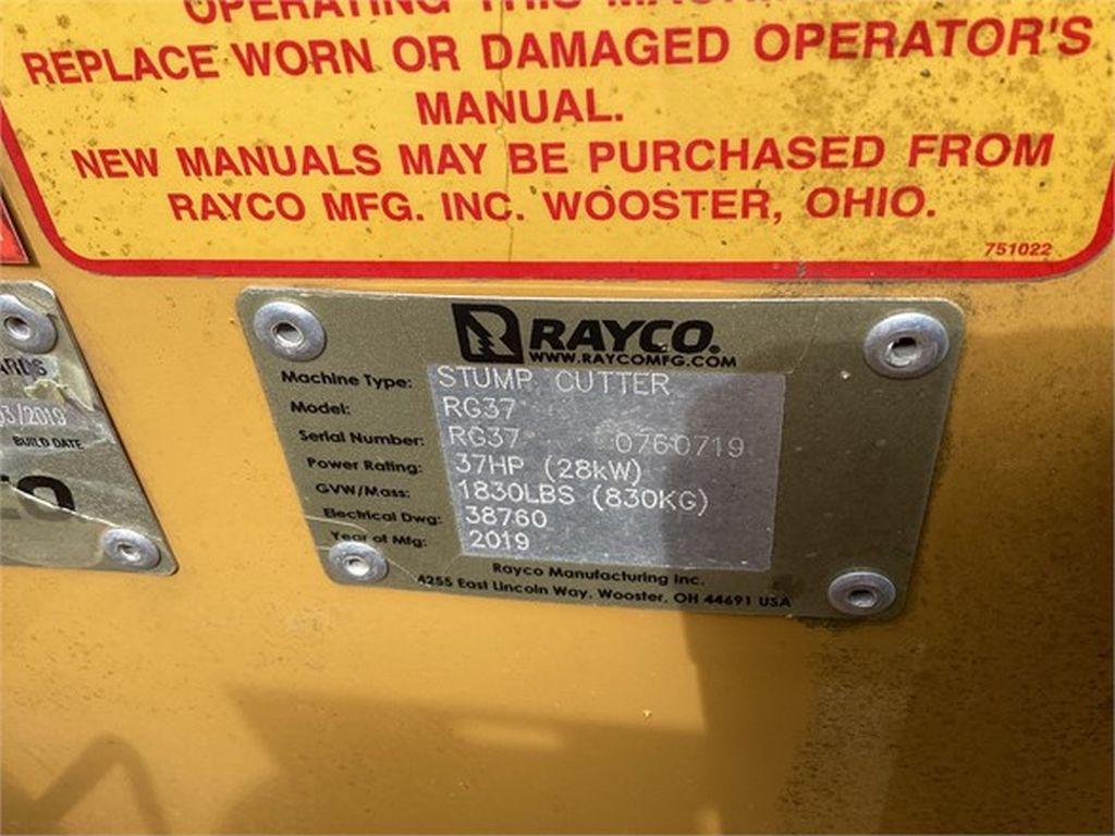 2020 RAYCO RG37 STUMP GRINDER