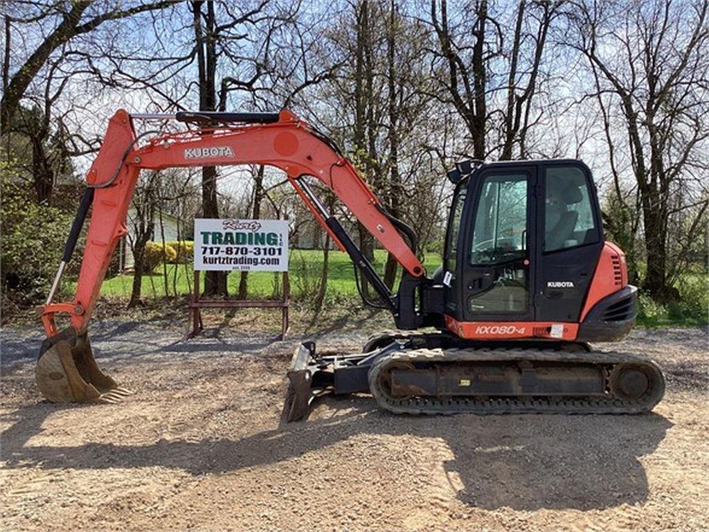 2017 KUBOTA KX080-4 EXCAVATOR